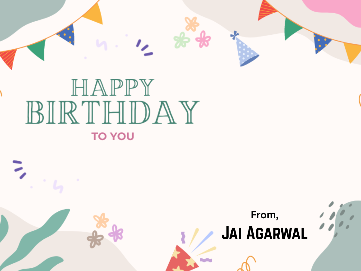 Customized Gift Tag Cards for Happy Birthday (Pack of 100)