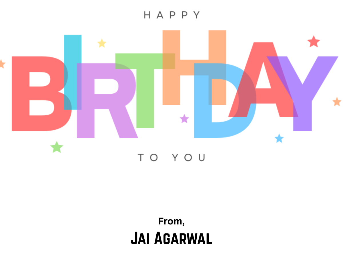 Customized Gift Tag Cards for Happy Birthday (Pack of 100)