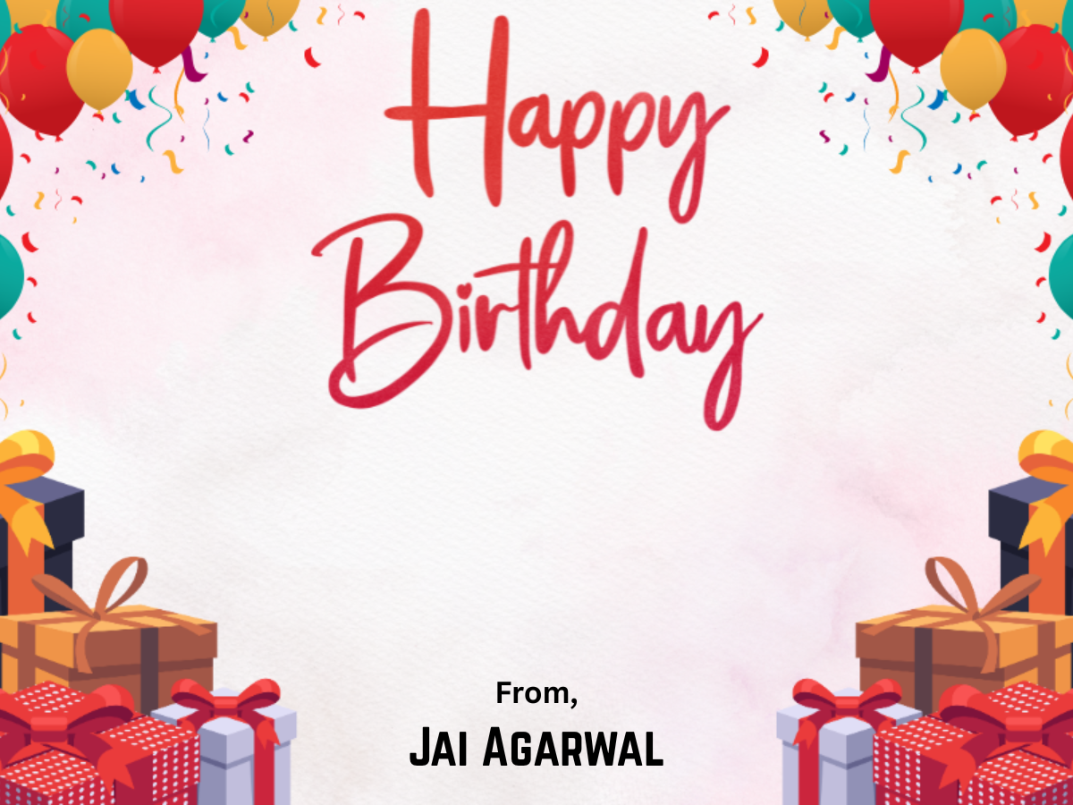 Customized Gift Tag Cards for Happy Birthday (Pack of 100)