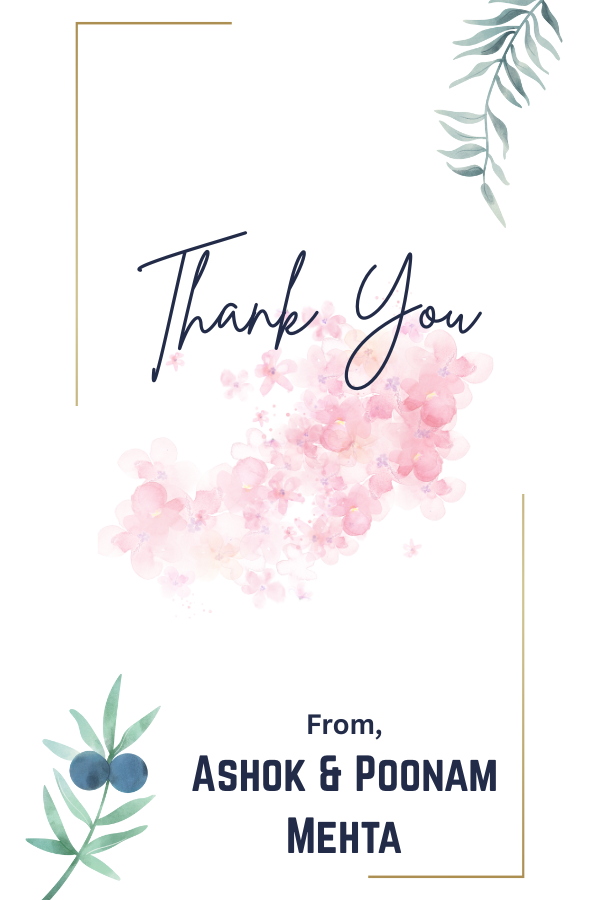 Customized Gift Tag Cards for Thank You (Pack of 100)