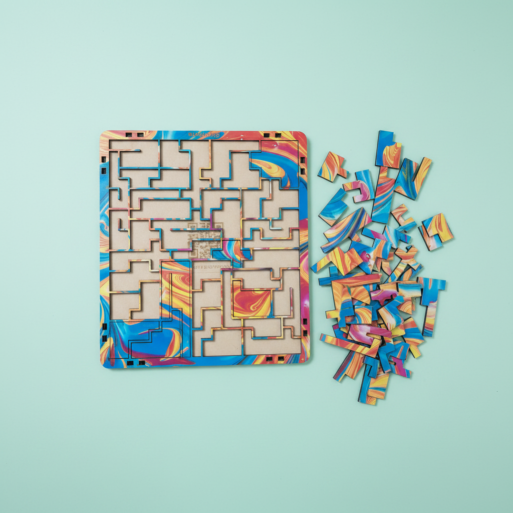 2-in-1 Puzzle – Mint Pastel