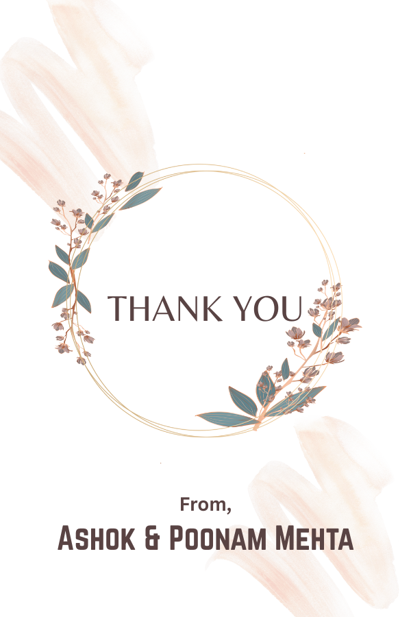 Customized Gift Tag Cards for Thank You (Pack of 100)