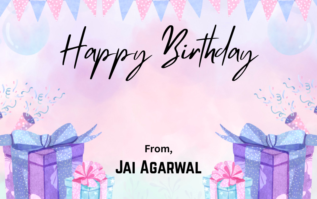 Customized Gift Tag Stickers for Happy Birthday (Pack of 100)