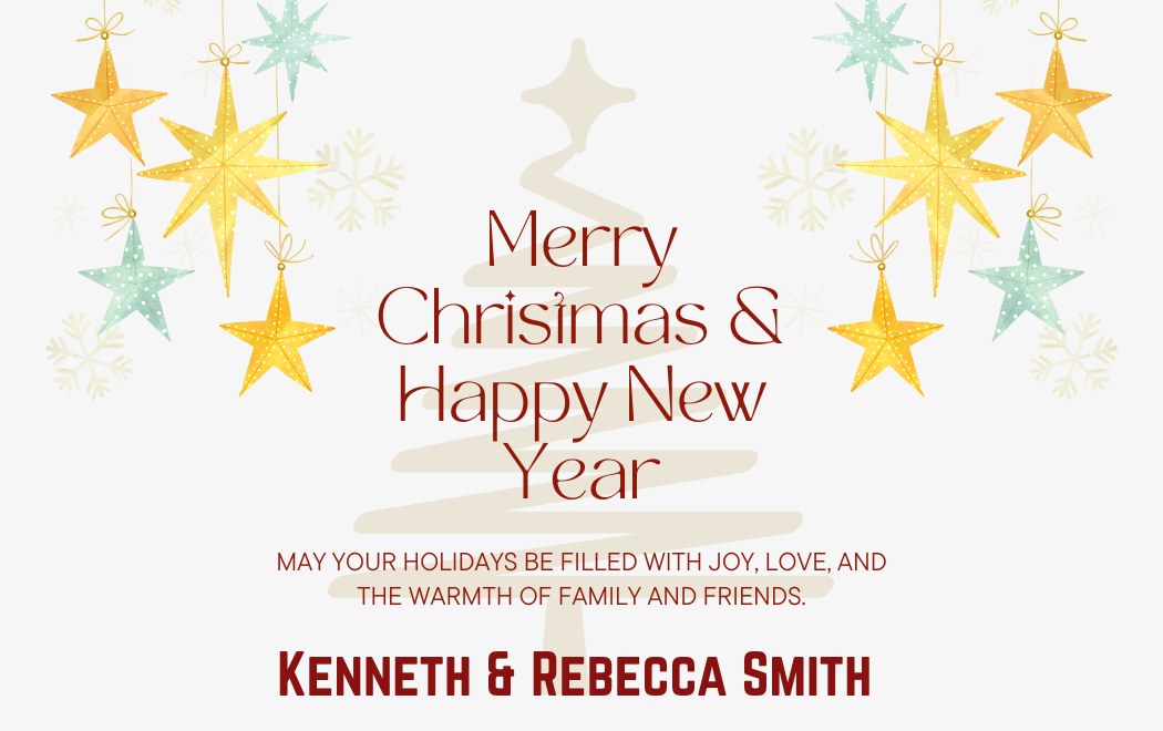 Customized Gift Tag Cards / Stickers for Merry Christmas (Pack of 100)