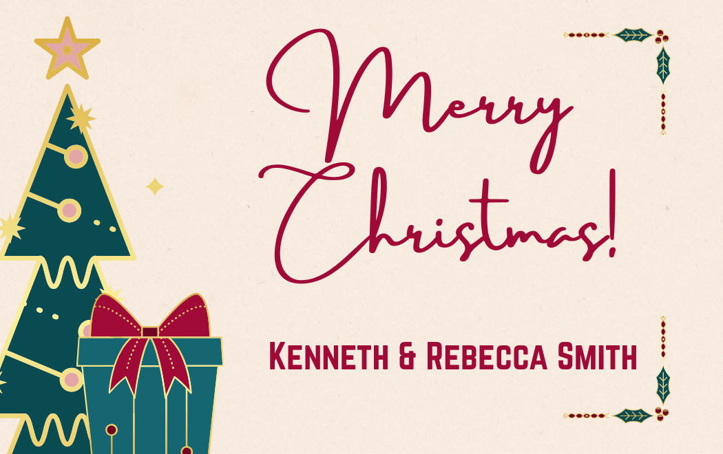 Customized Gift Tag Cards / Stickers for Merry Christmas (Pack of 100)