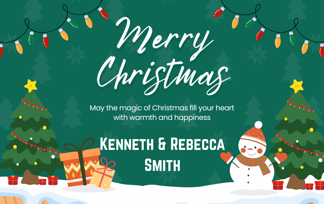 Customized Gift Tag Cards / Stickers for Merry Christmas (Pack of 100)