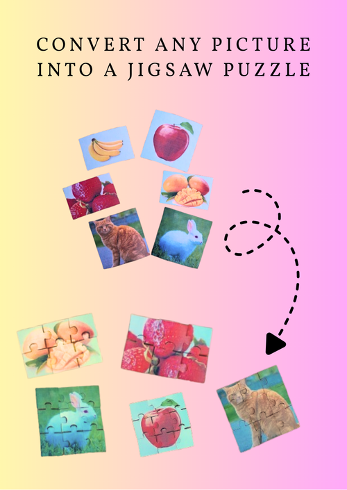 Convert your photo into a jigsaw puzzle - A fully customizable unique gift option for your loved ones!