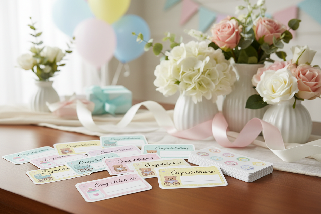 Baby Shower Gift Tag Stickers