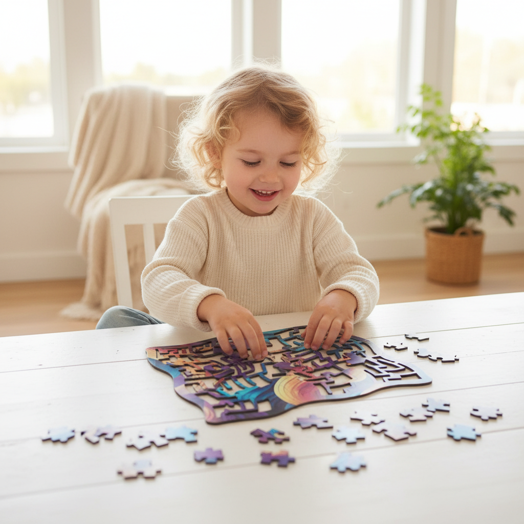 Be-Wave Puzzle – Child Playing Solo
