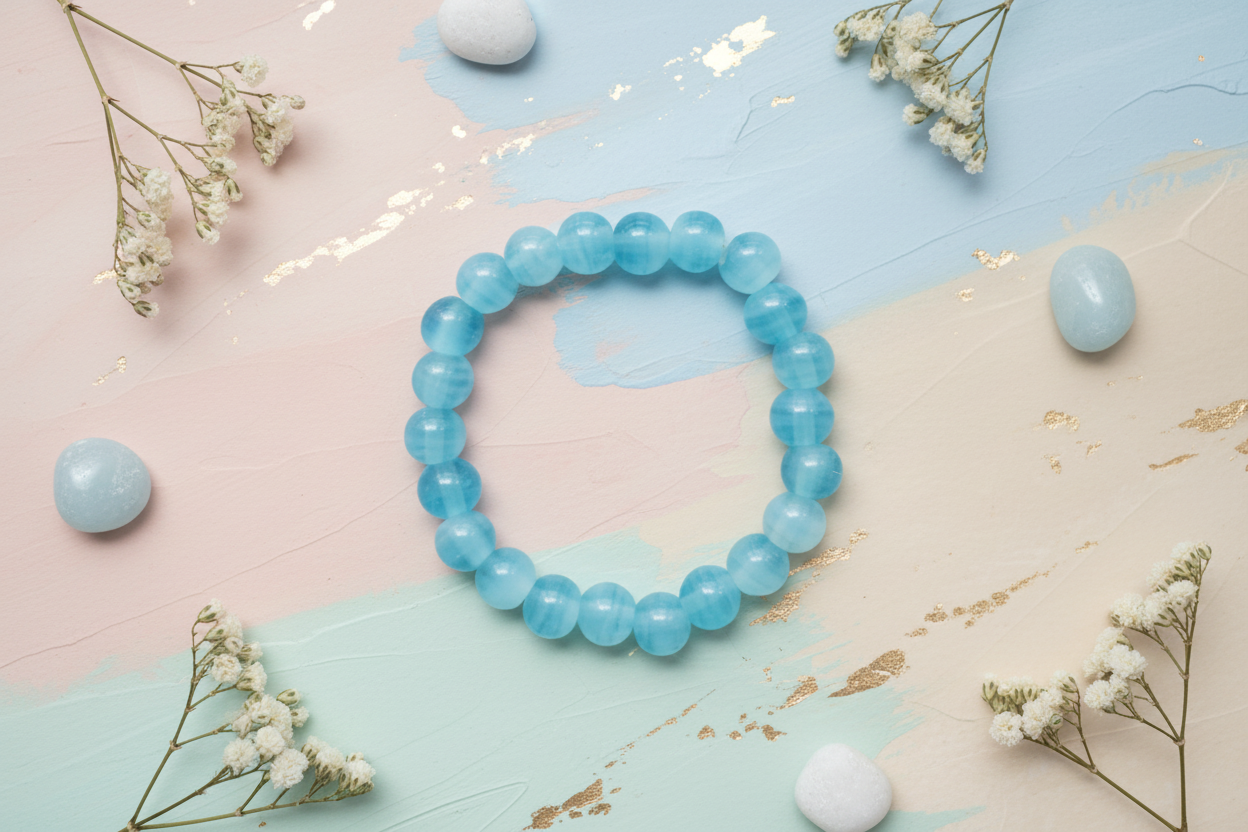 Blue Shaded Beads Bracelet 3