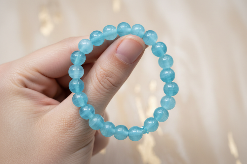 Blue Shaded Beads Bracelet 5