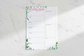 Checklist Planner on White Marble