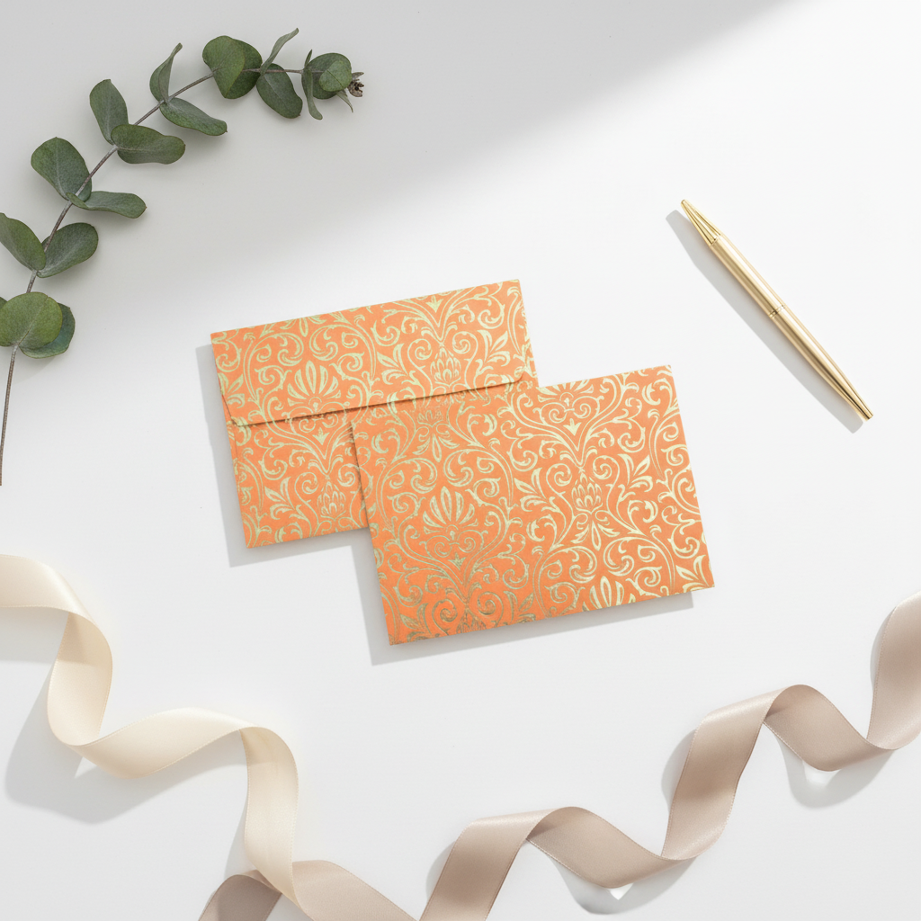 Coral Gilded Modern Style