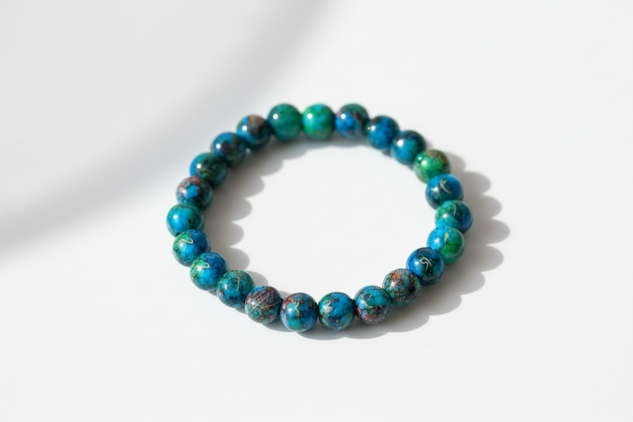 Dark Blue Shaded Beads Bracelet 1