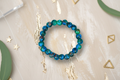 Dark Blue Shaded Beads Bracelet 3