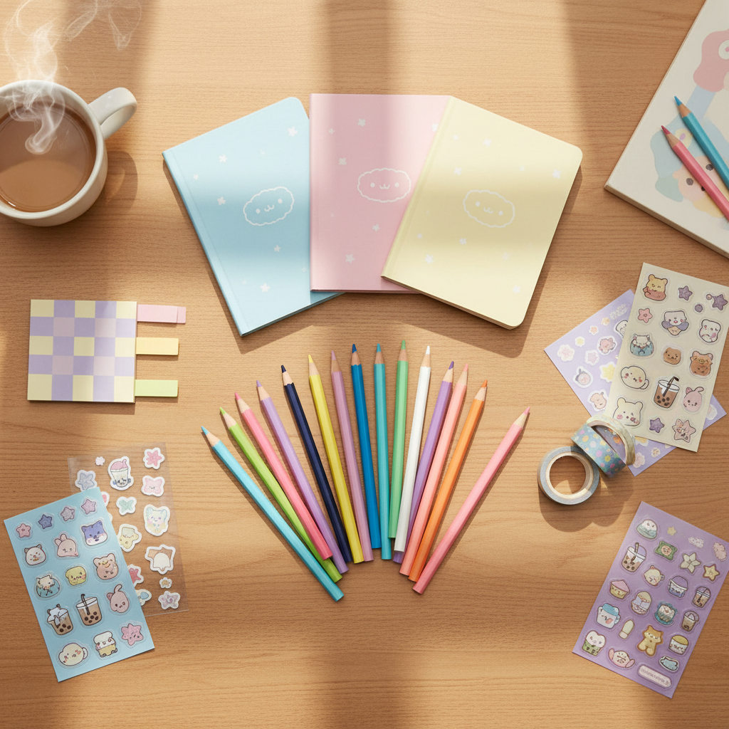 Desk Flat Lay Lifestyle