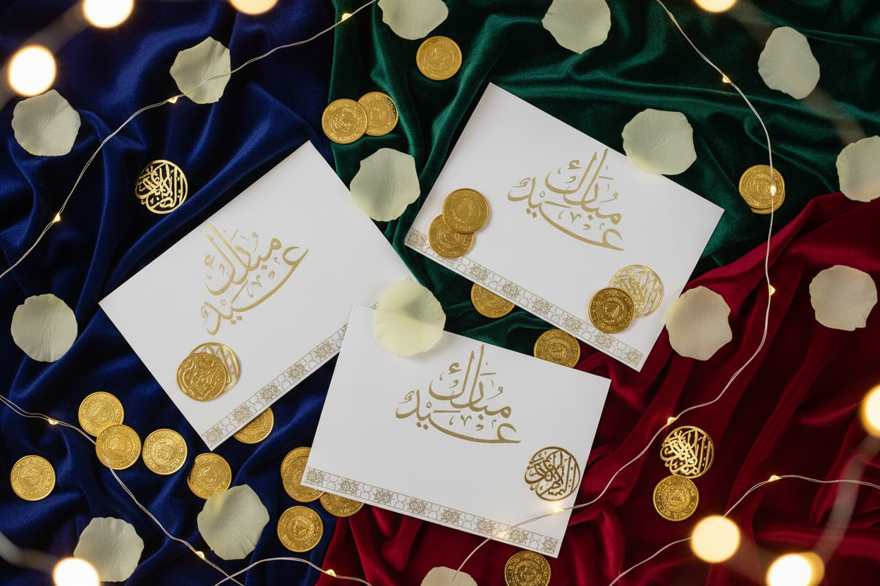 Eid Envelopes - Luxury Flat Lay