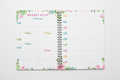 Floral Planner Side Spiral Bound