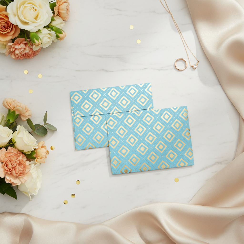 Gilded Geometry on Marble