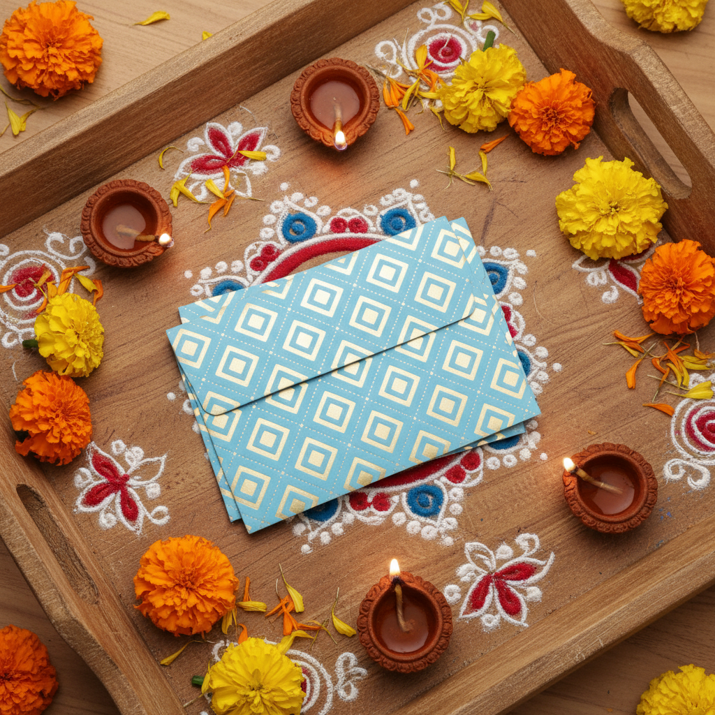 Gilded Geometry with Traditional Decor