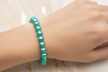 Green Metallic Beads Bracelet 4