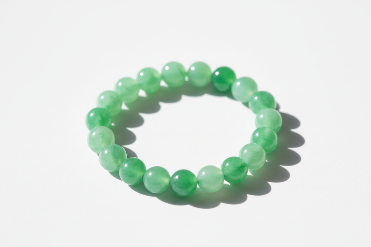 Green Shaded Beads Bracelet 1