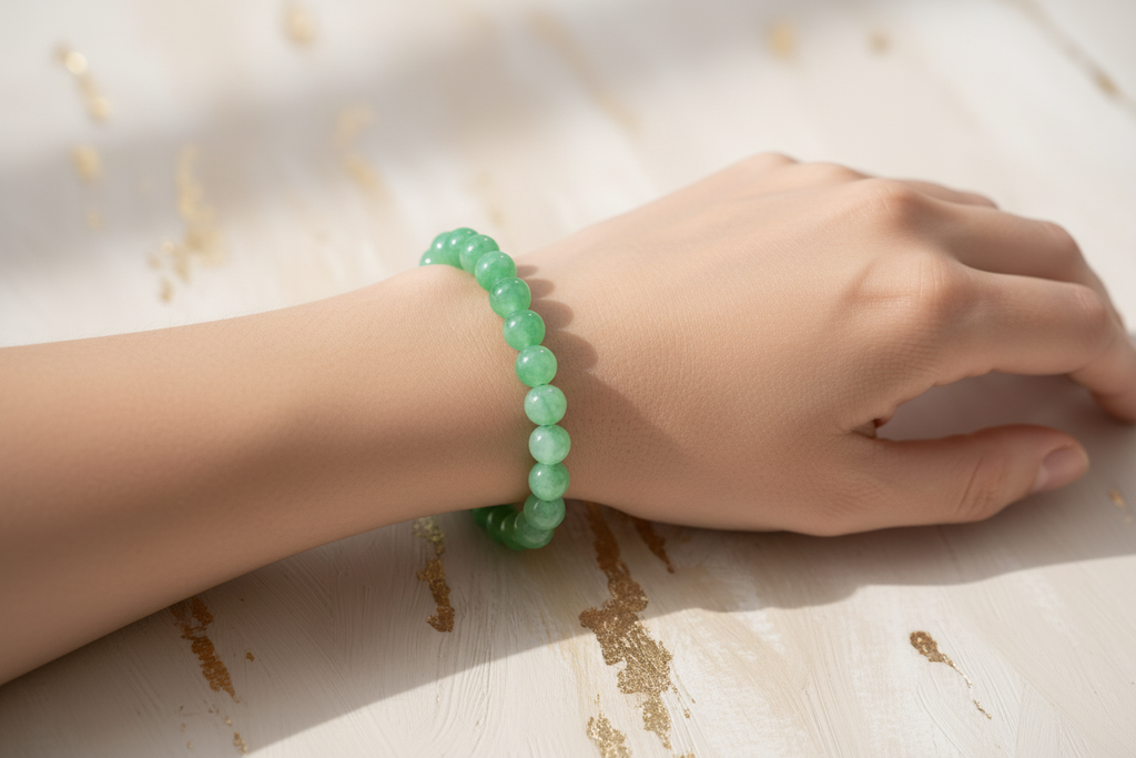 Green Shaded Beads Bracelet 4