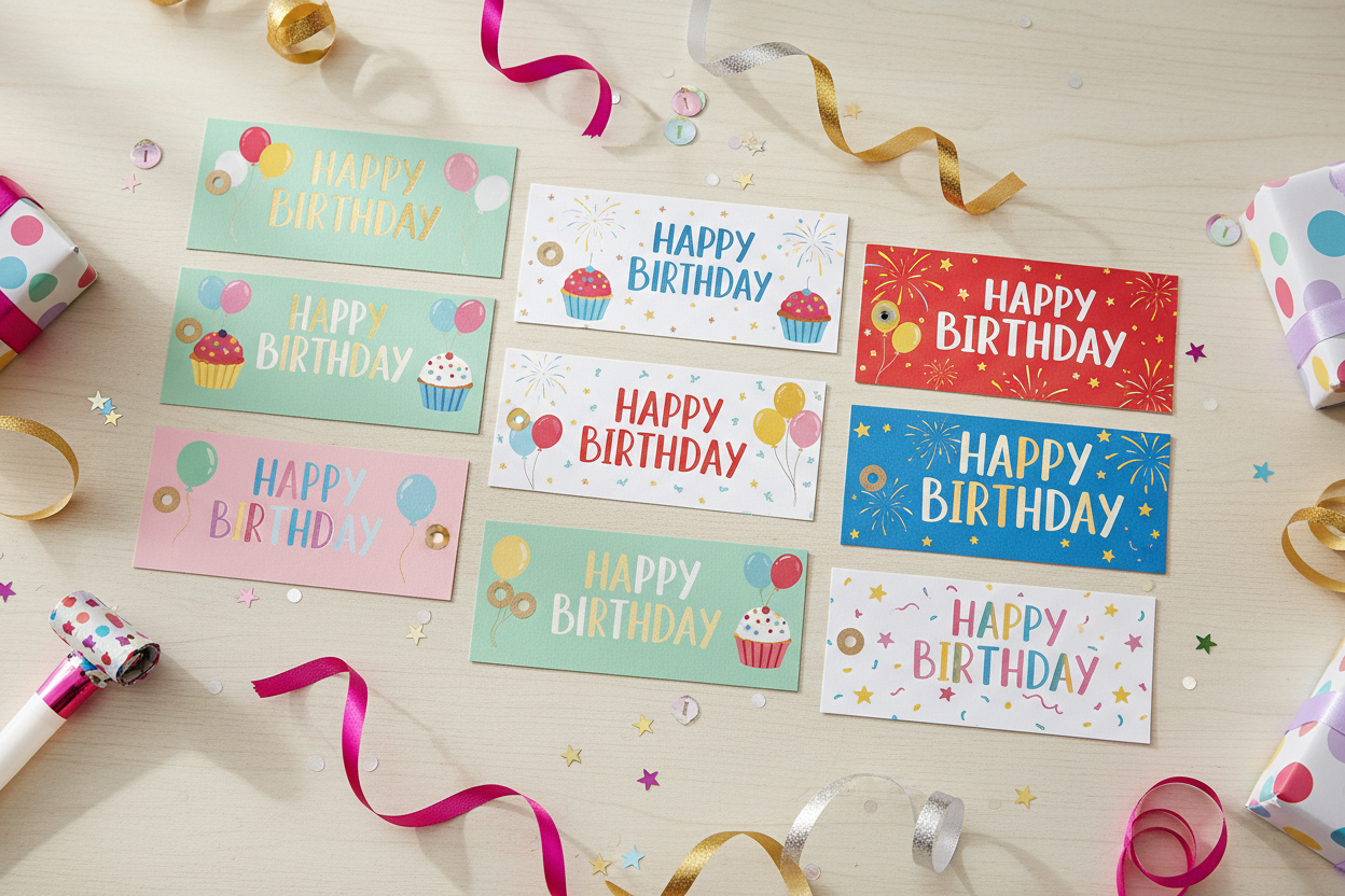 Happy Birthday Gift Tags
