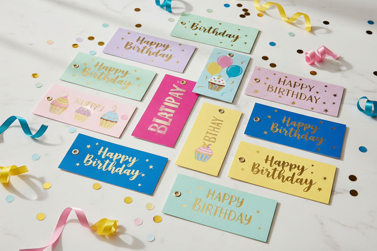 Happy Birthday Gift Tags