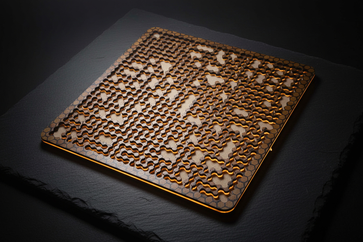 Honeycomb Fractal Puzzle - Dark Luxury