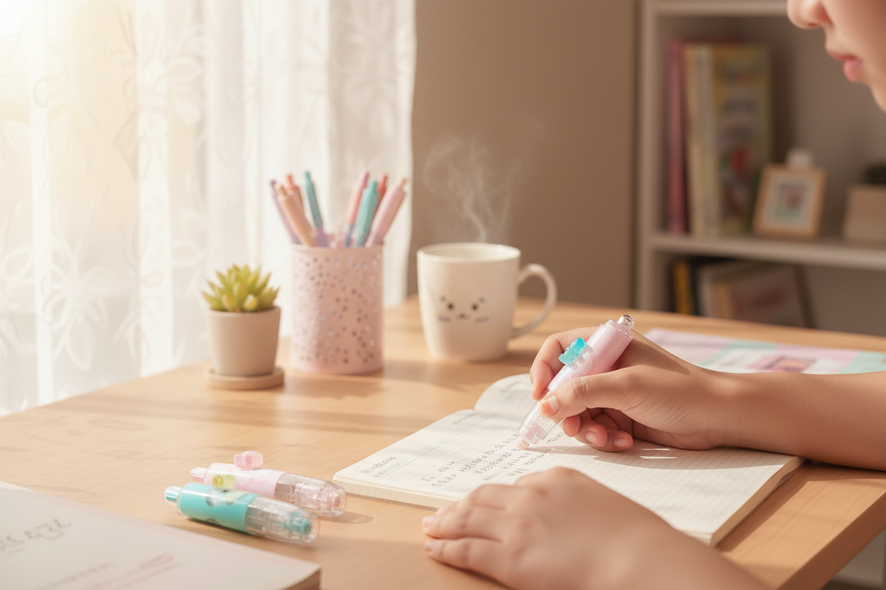 Kawaii Correction Tape – In Use