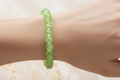 Light Green Crackle Beads Bracelet 4