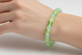 Light Green Frosted and Crackle Beads Bracelet 4