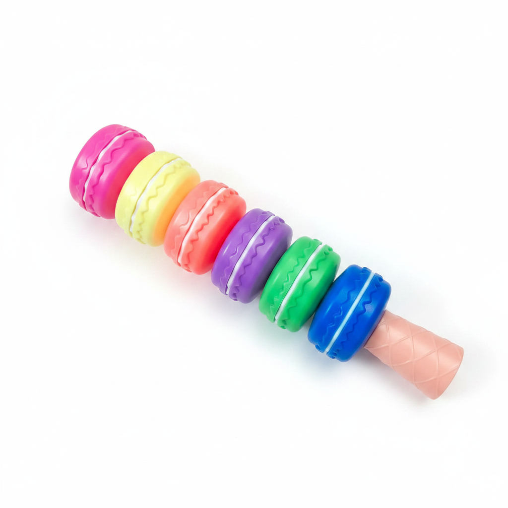 Macaron Shaped Highlighters 6 in 1 – Korean Stationery | Bright Vivid Colours