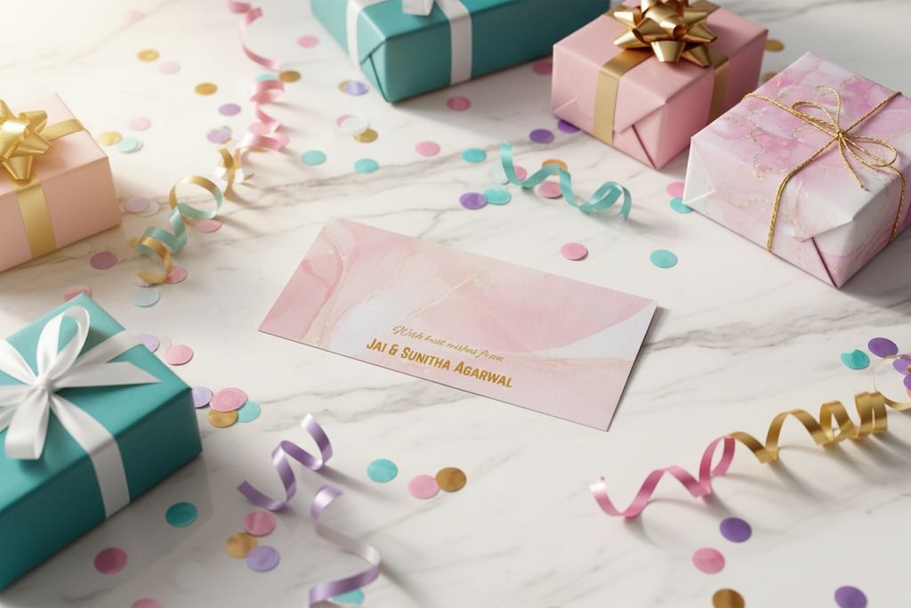 Marble Magic Envelope - Birthday Setting
