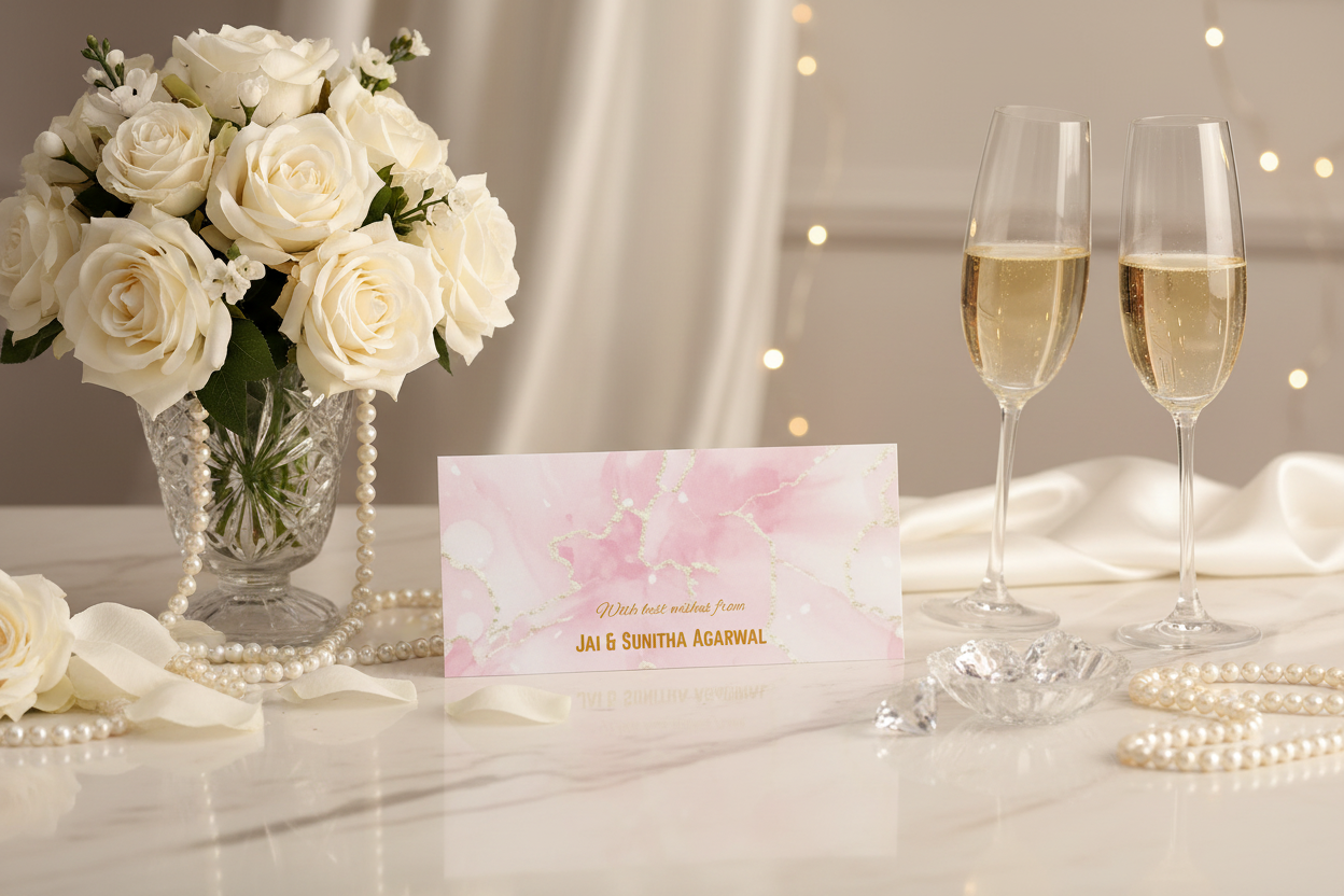 Marble Magic Envelope - Wedding Setting