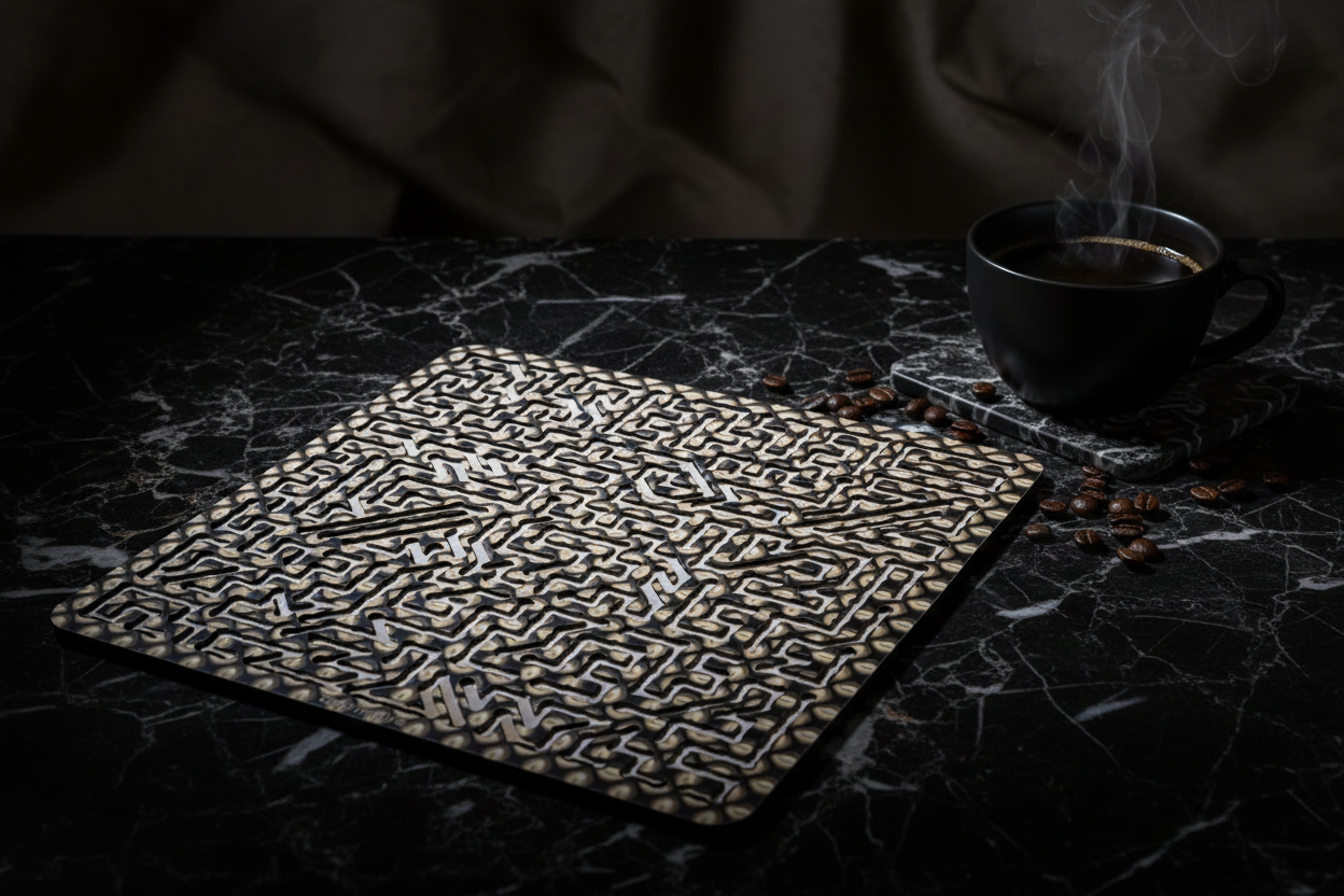Mittimate Coffee-Bean Fractal Puzzle - Dark Luxury