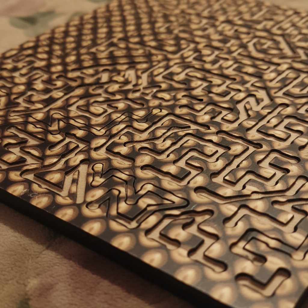 Mittimate Coffee-Bean Fractal Puzzle - Detail