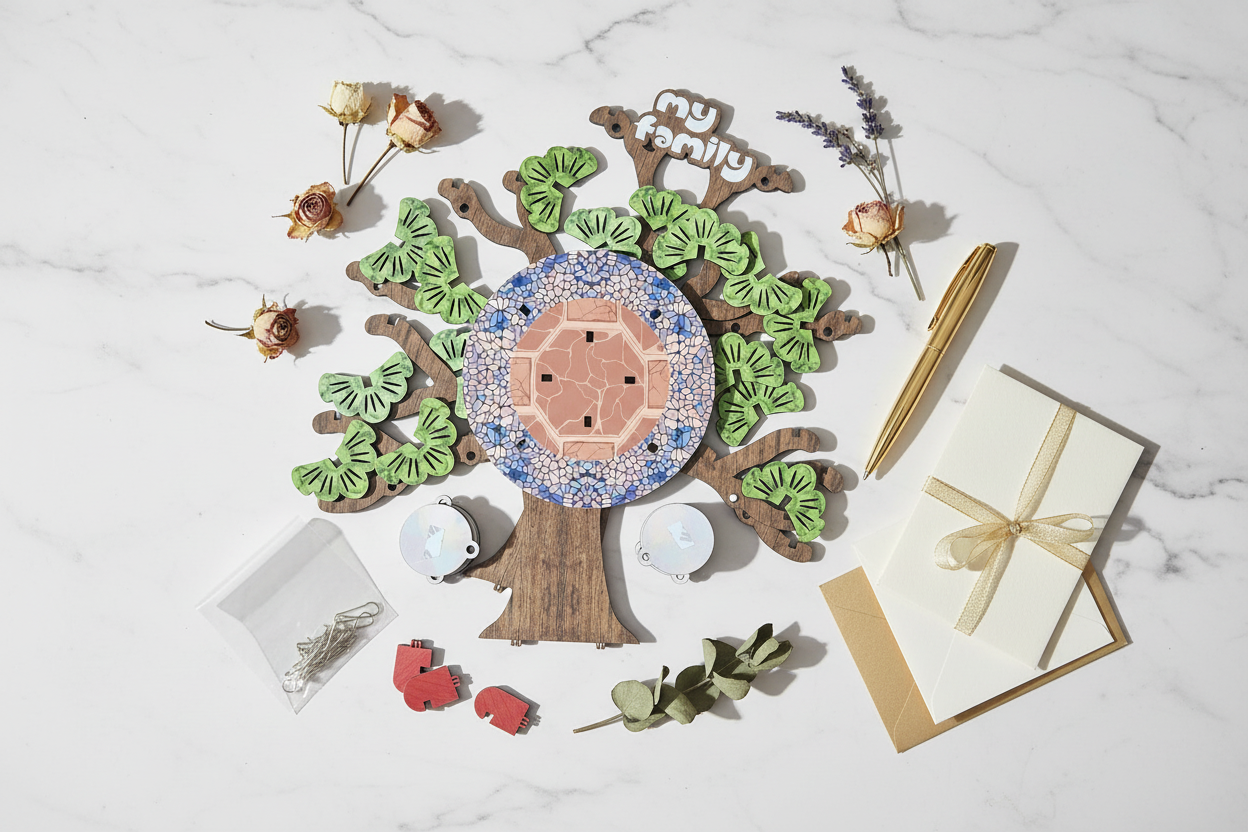 Mittimate DIY Family Tree – Flat Lay