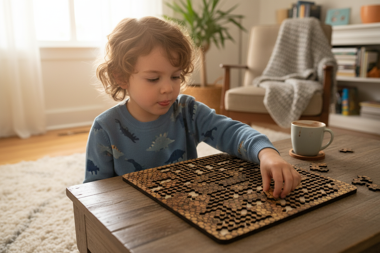 Mittimate Honeycomb Fractal Puzzle - Kids