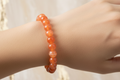 Orange Shaded Beads Bracelet 4