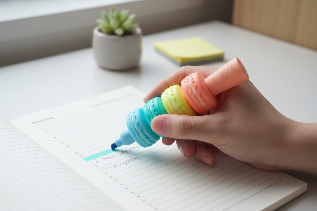 Pastel Highlighter – Matching Tip Colour v2