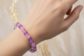 Pink and Purple Matte Finish Beads Bracelet 4