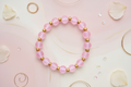 Pink Matte Finish Beads Bracelet 3