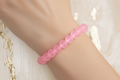 Pink Matte Finish Beads Bracelet 4