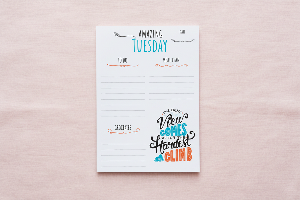 Planner 3 on Pink Linen