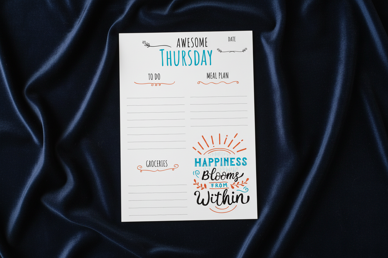 Planner 5 on Navy Velvet