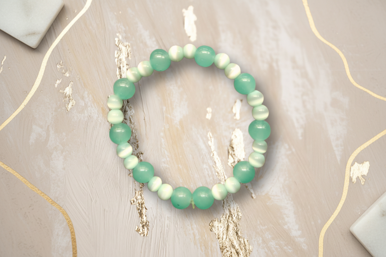 Sea Green Beads Bracelet 3