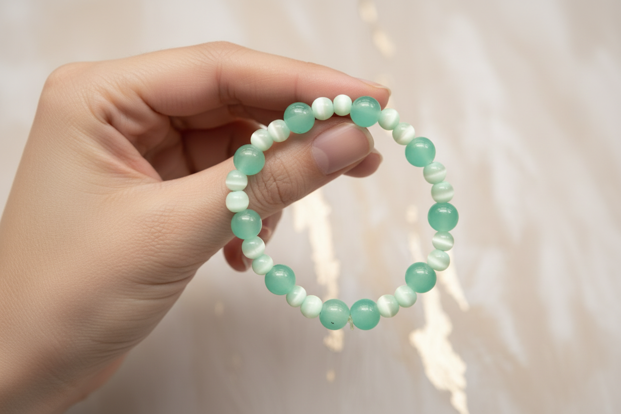 Sea Green Beads Bracelet 5