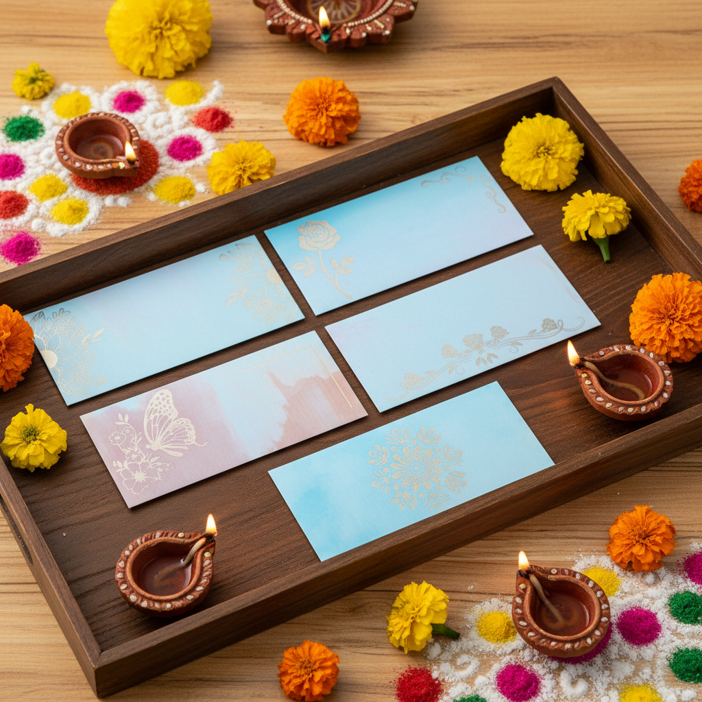 Sunbloom Envelopes with Traditional Decor